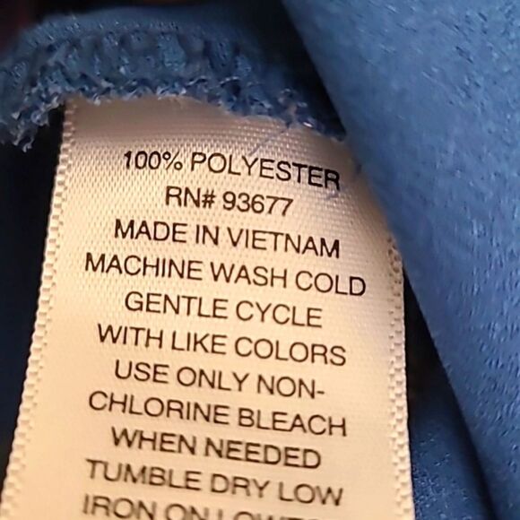 a.n.a Turquoise Blouse with Pink & Beige Flowers, Size Medium - Picture 10 of 10